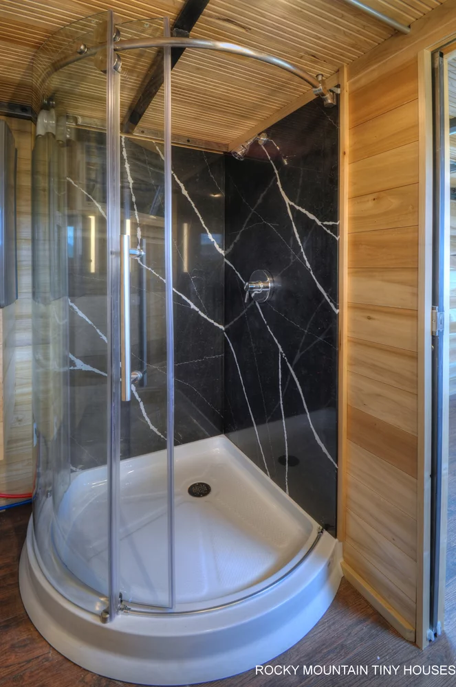 The Pemberley's large shower