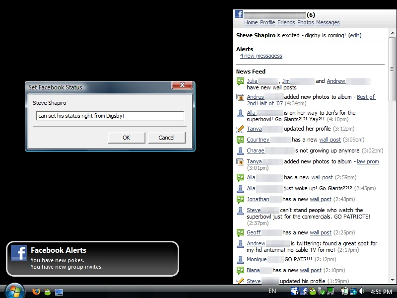 Digsby offers social notifications and functionality as well as instant messaging