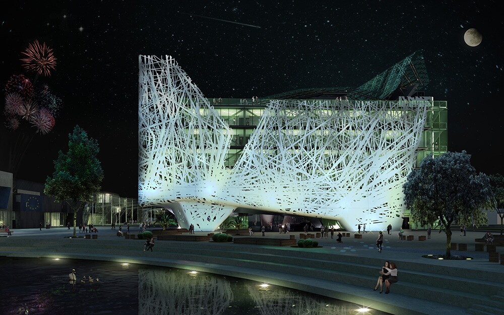 Nemesi & Partners has revealed its award winning plans to clad Palazzo Italia in Milan with an air-purifying façade as part of the Milan Expo 2015