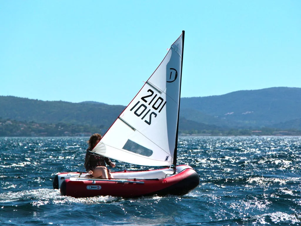 Aquacrafts claims the DinghyGo's sail can be manned singlehandedly with ease