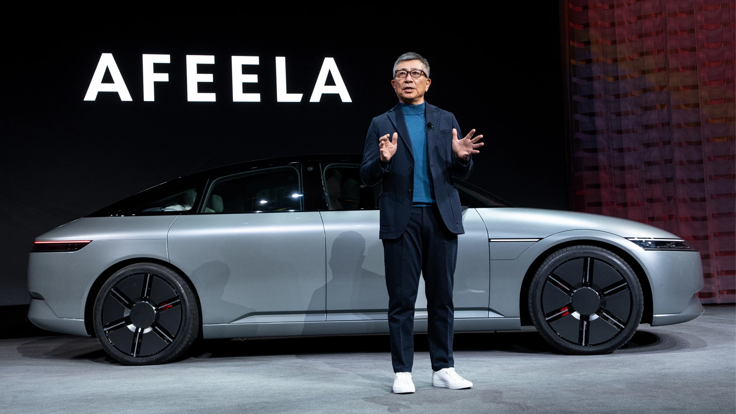 The Afeela sedan prototype makes its debut at CES 2023