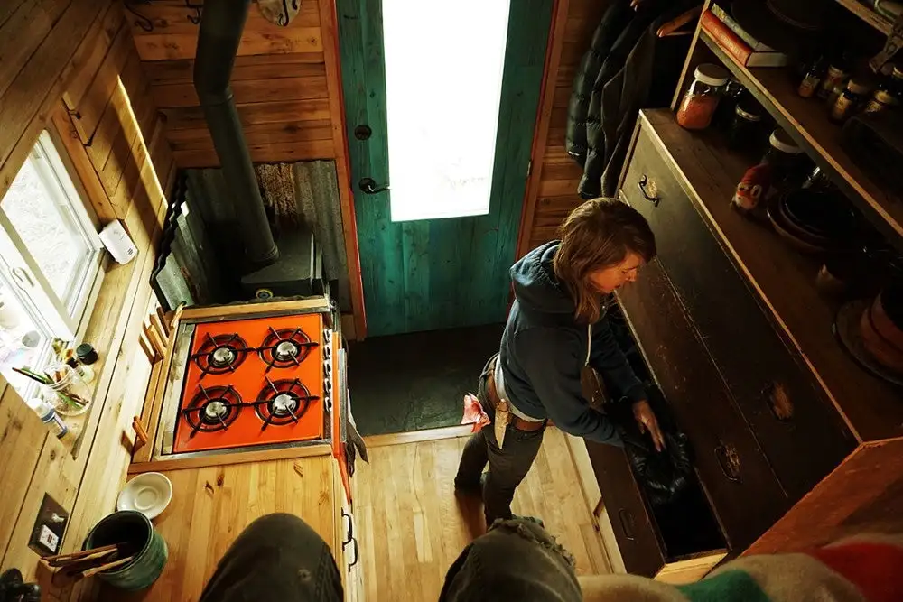 The Wheelie Shack is very snug and doesn't include a shower or even running water