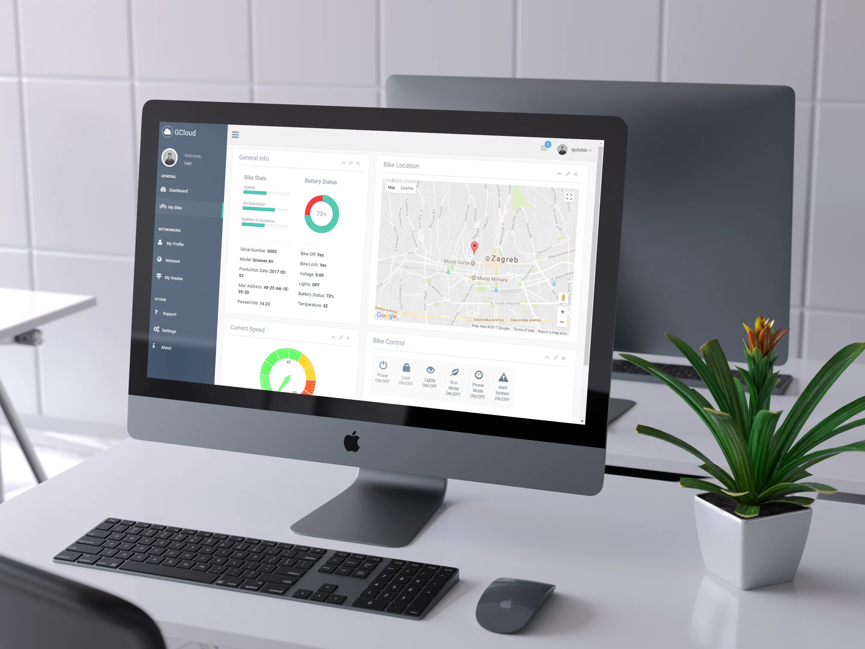The Grunner X is always connected to the internet, and sends 57 different parameters to a proprietary cloud platform