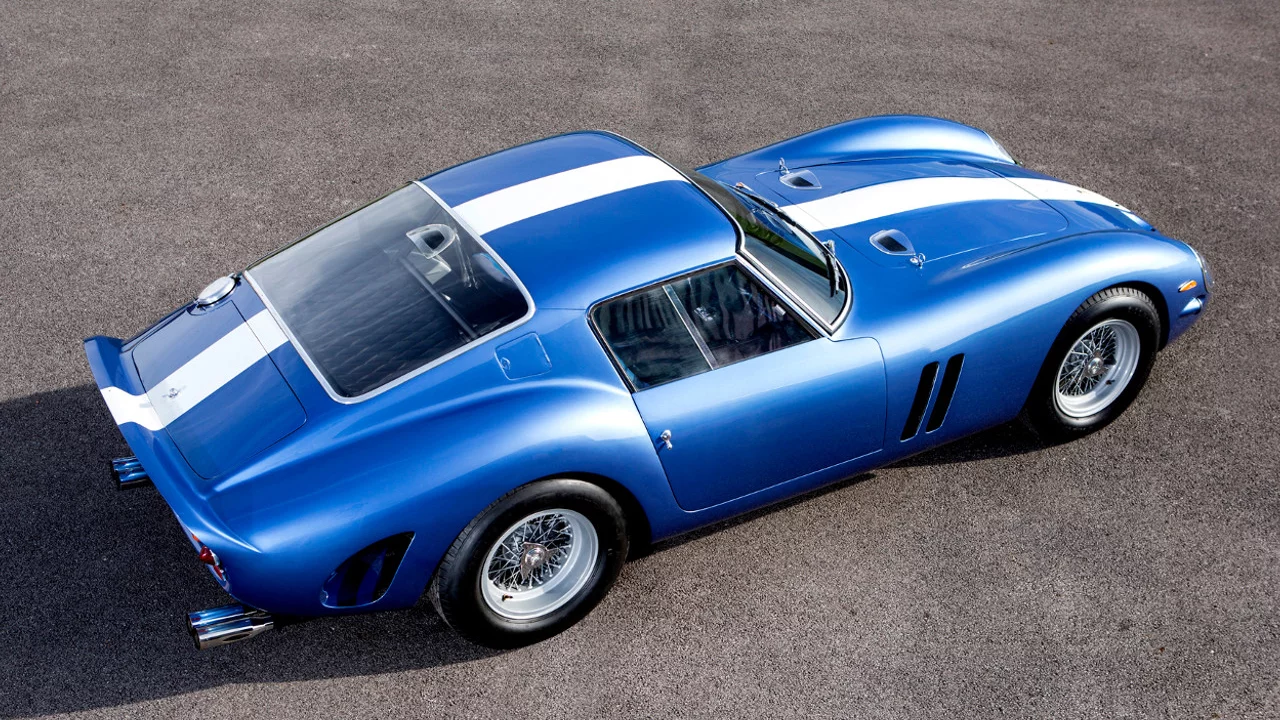 This blue Ferrari 250 GTO is available from British prestige car specialist Talacrest, with a price tag of $55.8 million