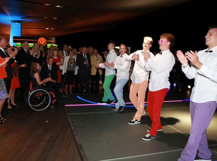 ASB GlassFloor being used as a dance floor