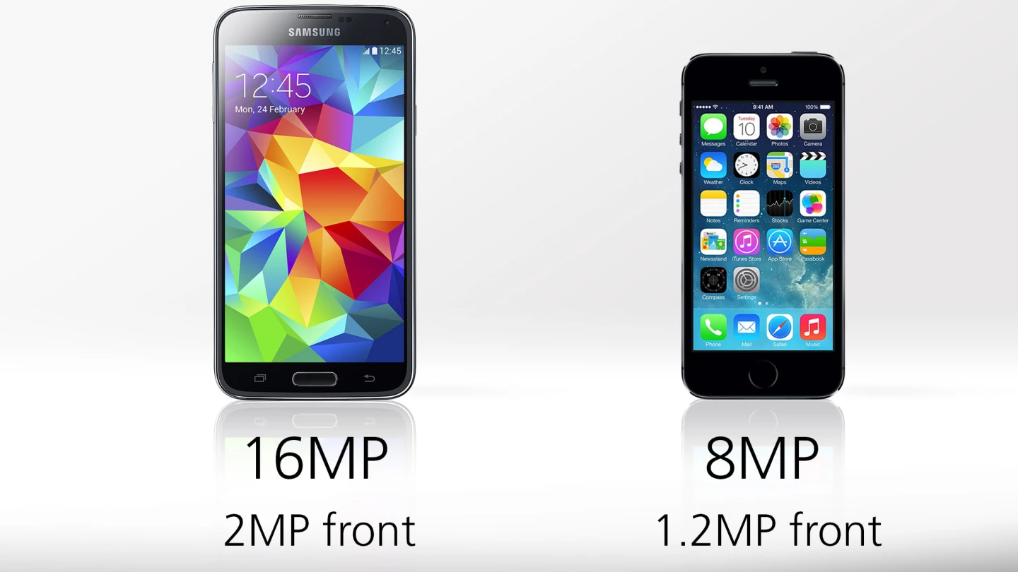 The GS5's camera wins on pixels, but that's far from a guarantee it will produce better pictures