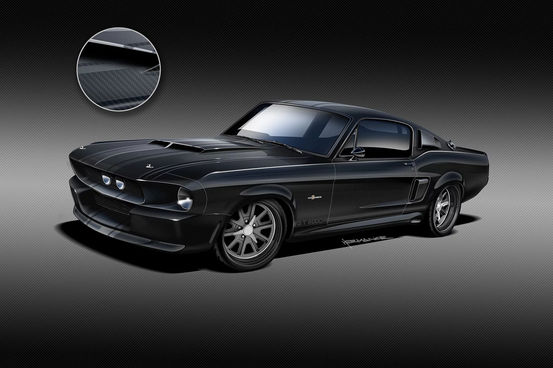 Classic Recreations plans to follow the initial line of carbon fiber GT500CRs with a carbon-fiber-bodied version of the Shelby Cobra