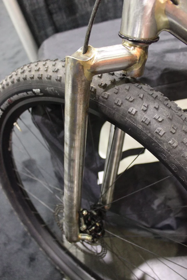 The personal bike of an employee from Radsport USA – note the brake cable routed down through the front fork