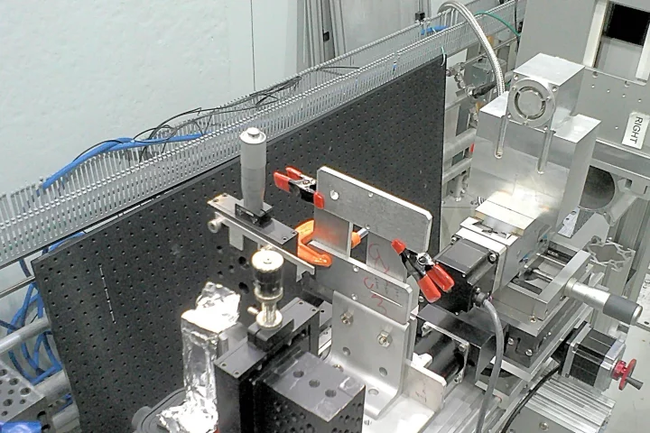 View of MIT's new neutron microscope looking back along the beam path (Photo: MIT)