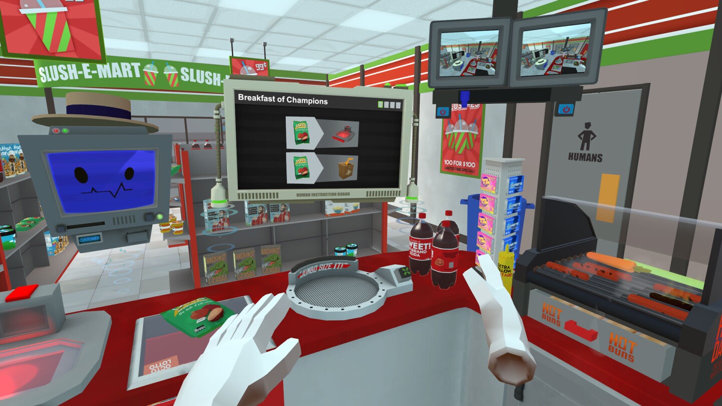 Job Simulator (convenience store level)