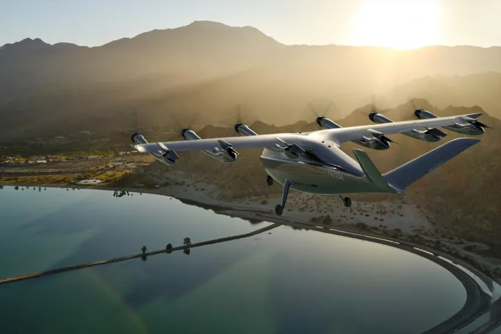 Archer's Maker eVTOL design, shown here as a render in an investor presentation