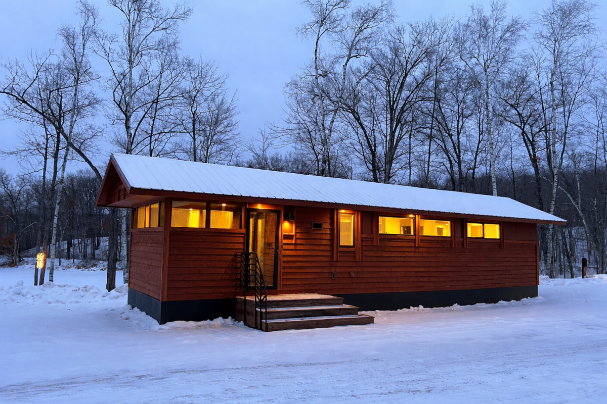 Light-filled tiny house provides apartment-style living on one level