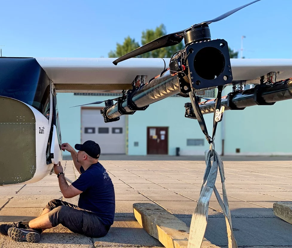 Fitting the doors to the tech demonstrator