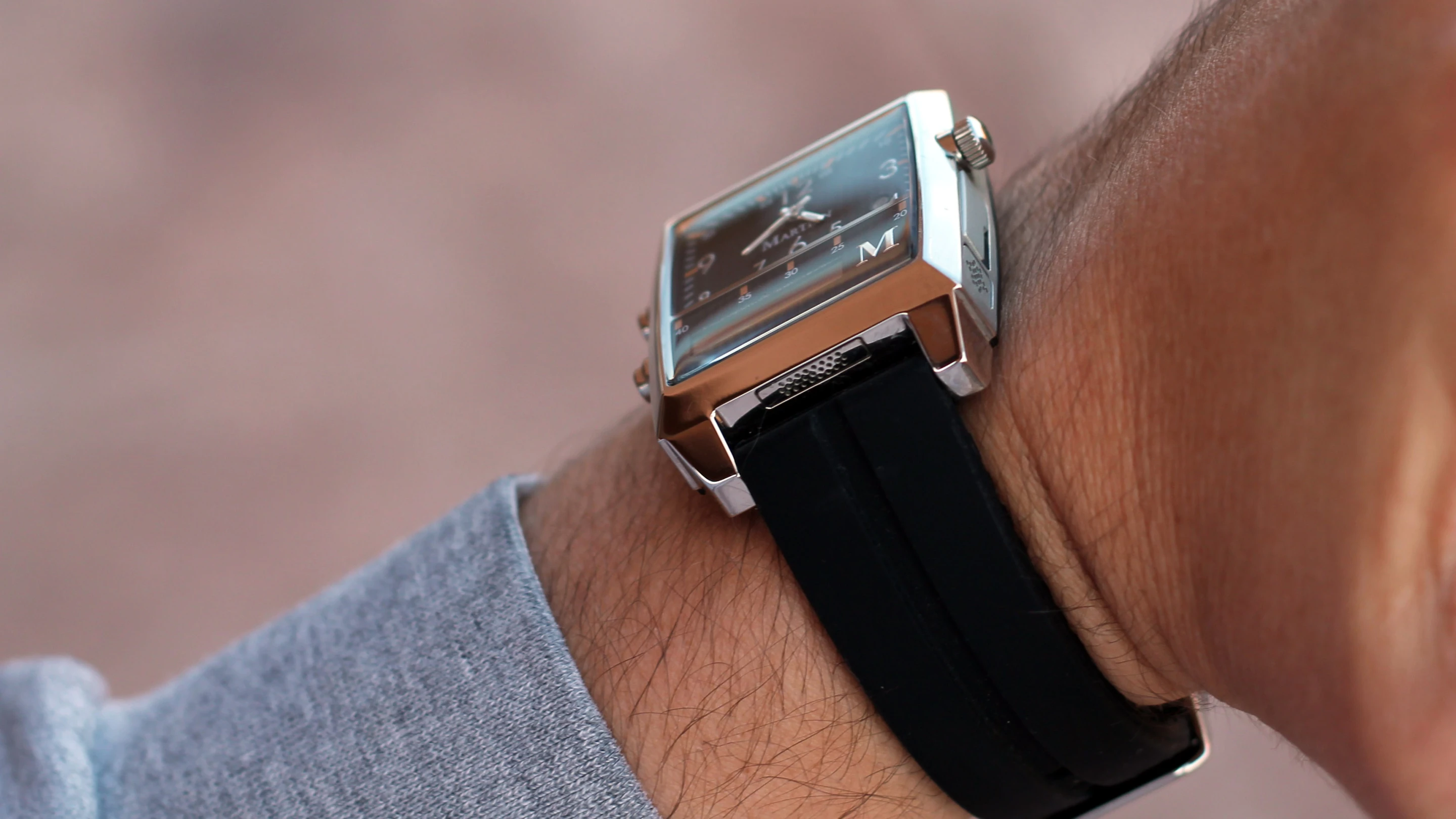 Another shot of the Passport Martian Watch on the wrist