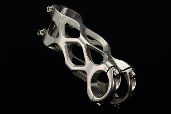 The Mythos Elix stem is being offered in color choices of silver or black