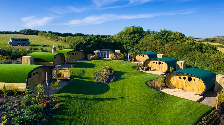 Atlantic Surf Pods offers guests a quiet spot to enjoy an off-the-grid glamping experience