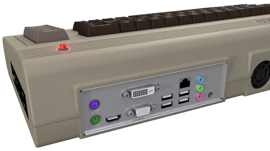 The Commodore 64-styled C64x PC has undergone a spec update that exactly mirrors that of the VIC mini (Photo: Commodore USA)