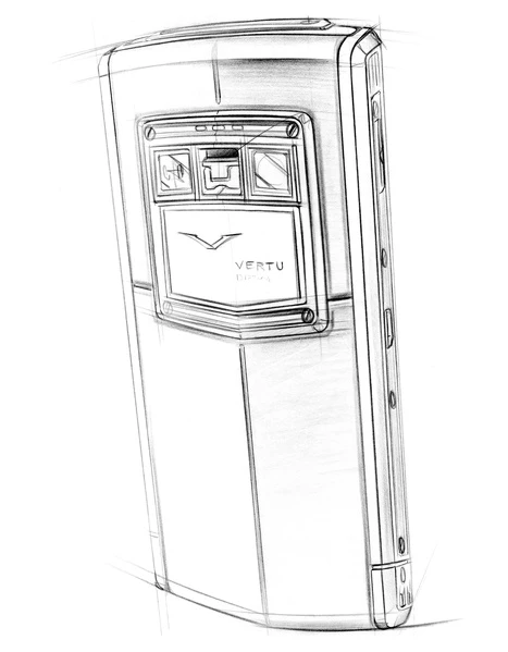 A sketch of the phone back