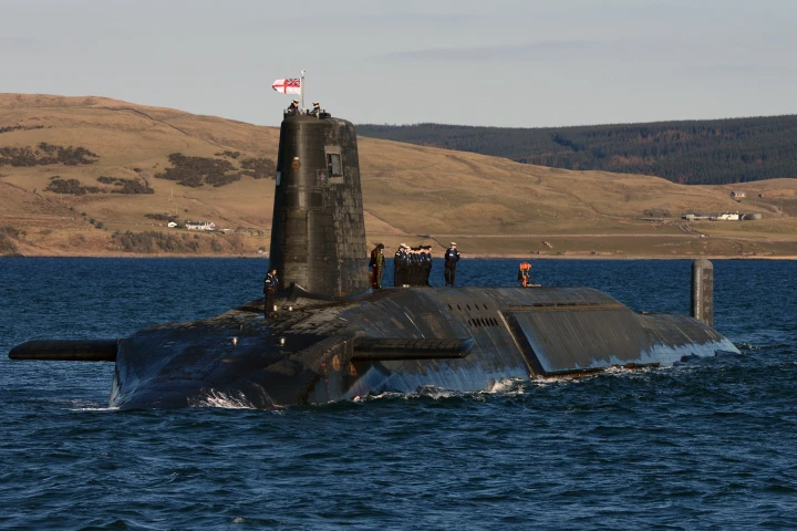 The data was gathered by Royal Navy submarines, such as HMS Victorious (Image: Ministry of Defence)