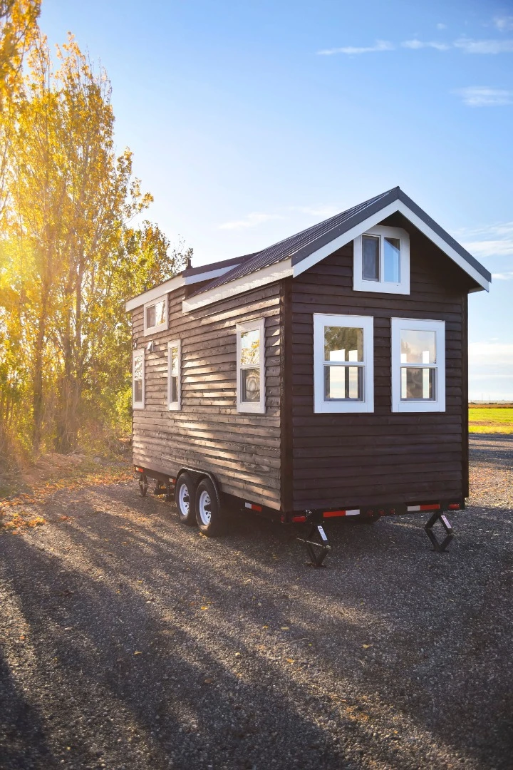 The smaller version features a 237-sq ft (22-sq m) interior space
