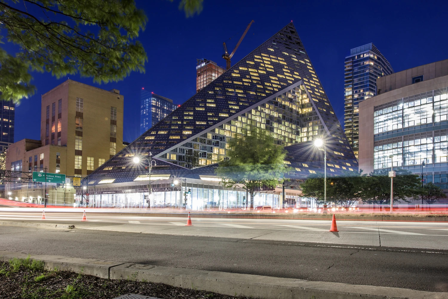 Via 57 West is referred to as a "courtscraper," because designer Bjarke Ingels says that it's a blend of a skyscraper and a European housing block with central courtyard