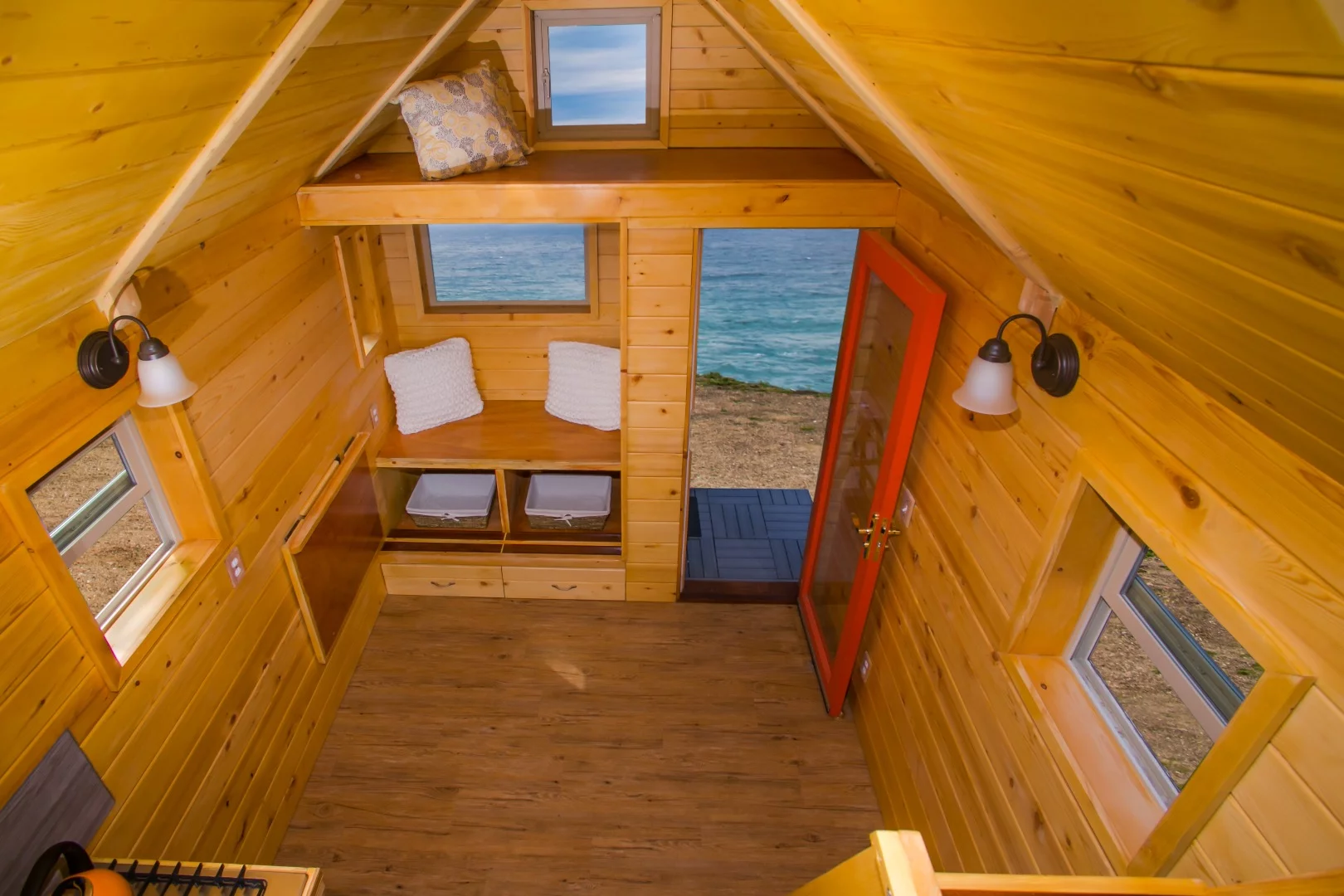 The press photos show an example of how a finished unit could look inside