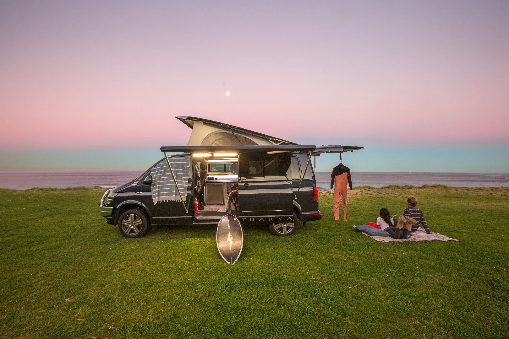 The Trakkadu AT comes standard with an electric rollout side awning