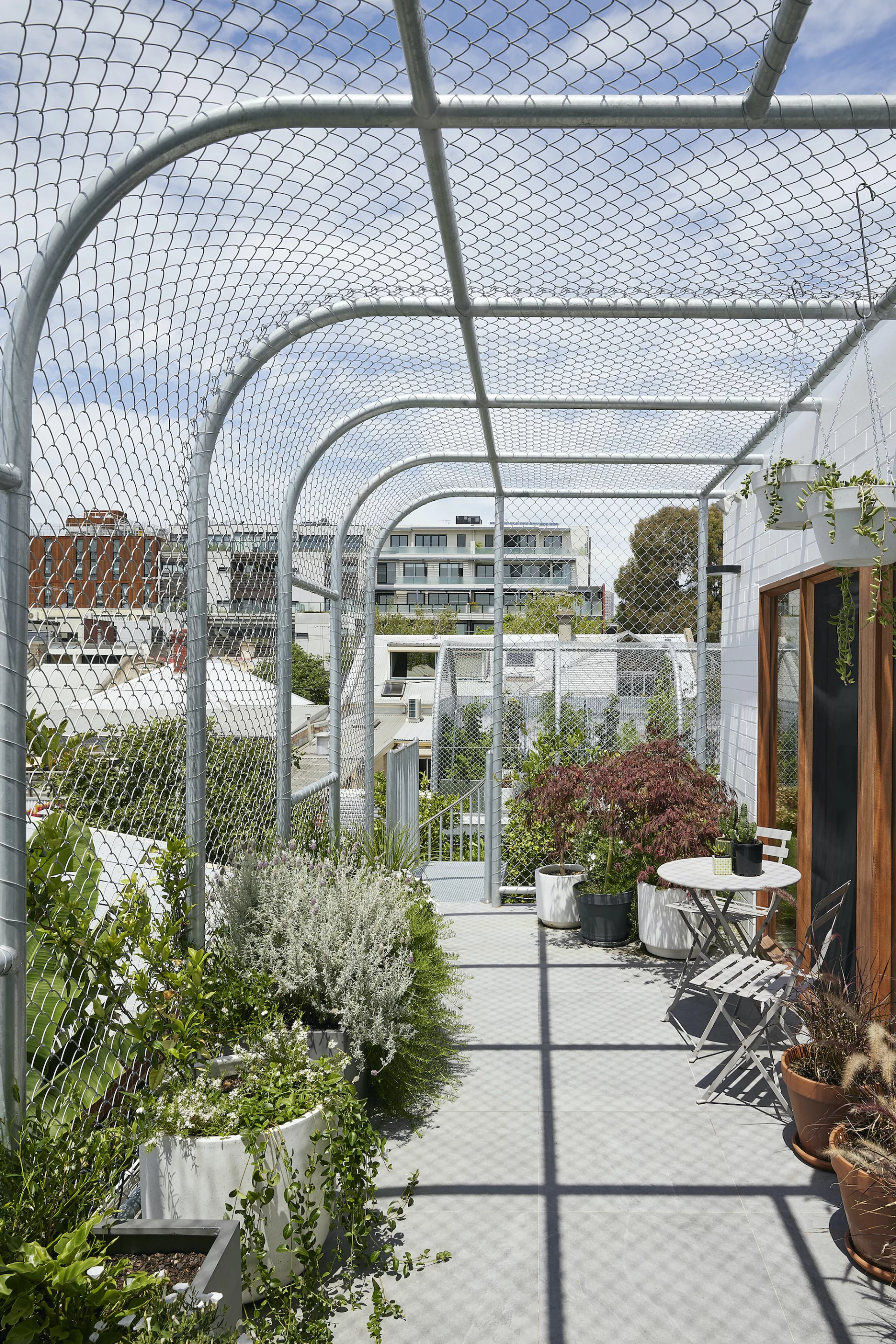 Helvetia includes a rooftop garden area accessible from the main bedroom upstairs