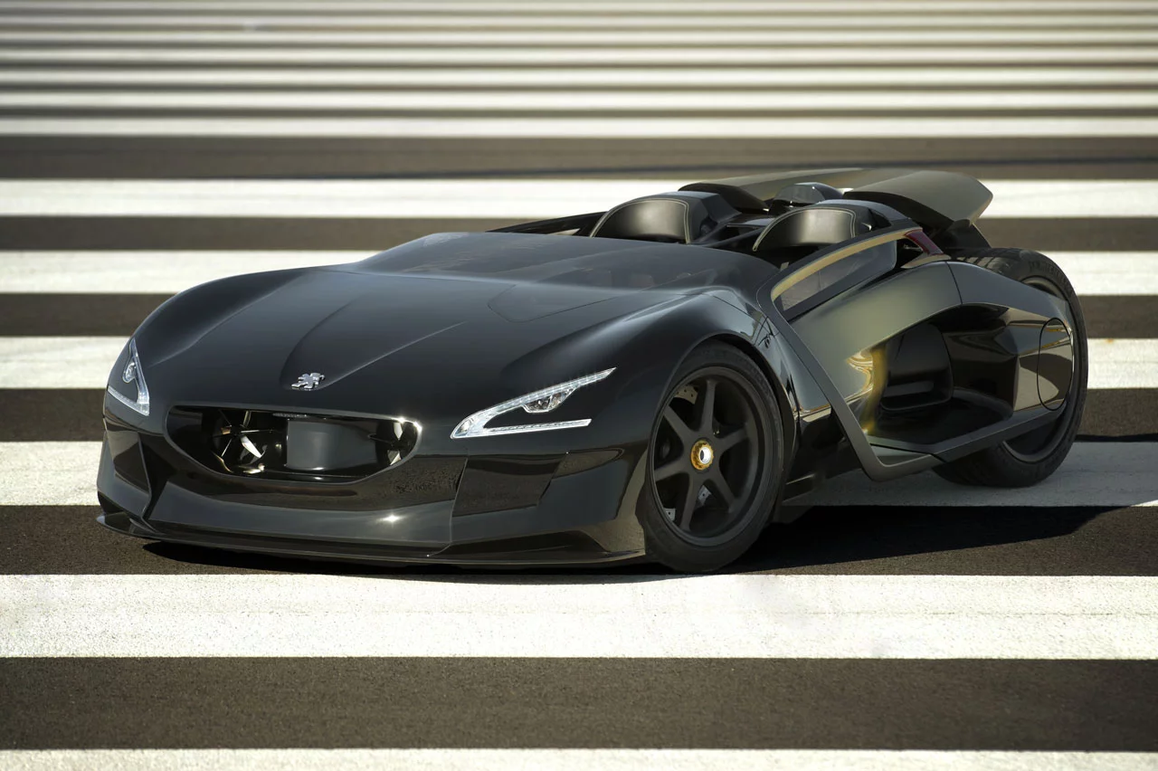 Peugeot EX1 concept at Aeroport Lleida Alguaire