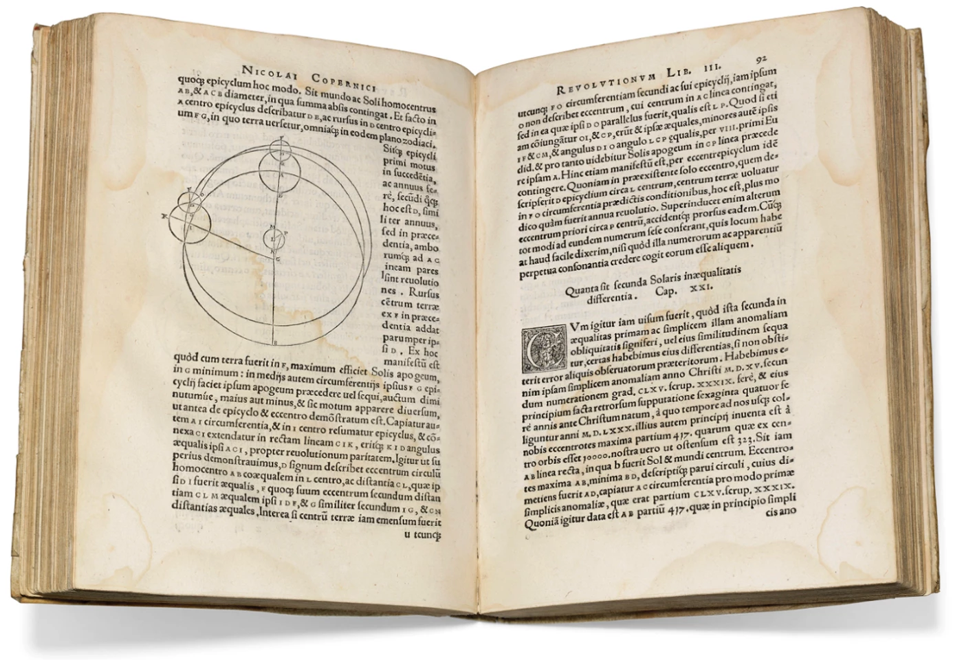 De revolutionibus orbium coelestium by Nicolaus Copernicus (1543) | Auction Description | Estimate: $633,000 to $886,200 | Auction Date: July 10, 2019