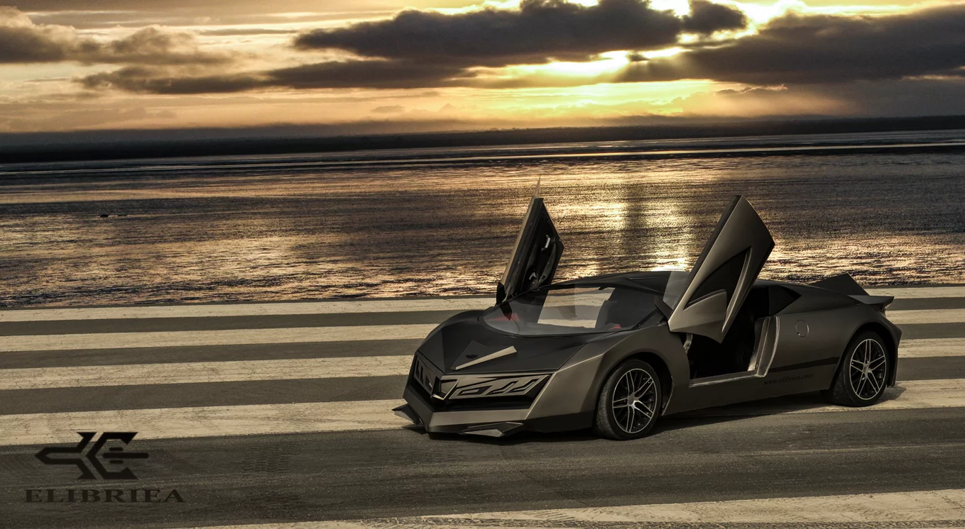 The Elibriea concept is powered by a GM V6