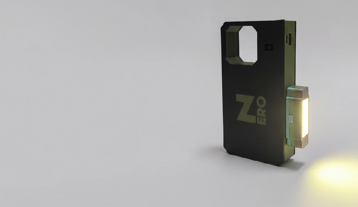 The magnetic interface lets you snap on accessories like a flashlight or additional USB ports