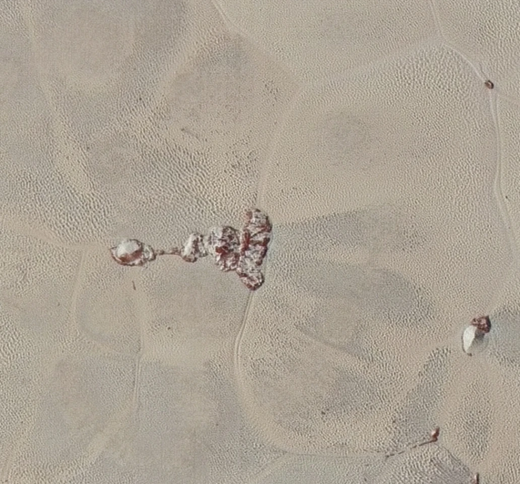 Close up view of Sputnik Planum displaying previously unseen surface imperfections