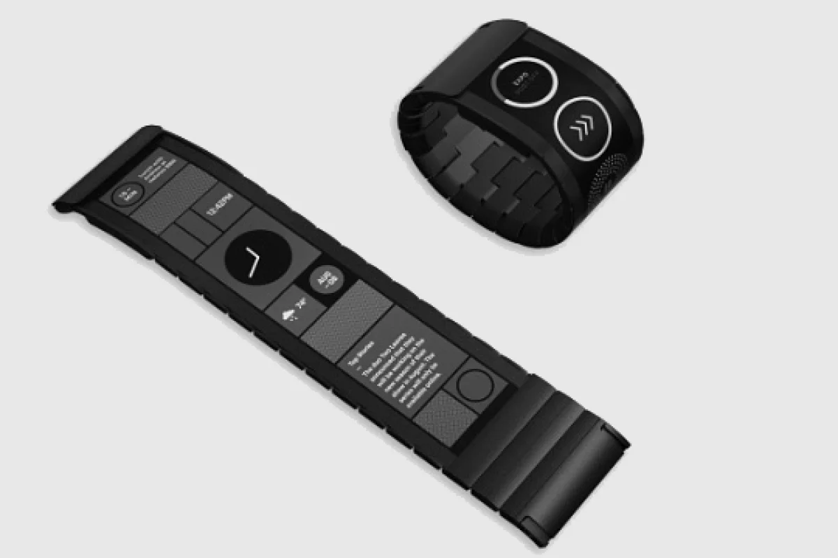 The Wove Band from Polyera, claims to be the world's first digital fabric, fully-flexible display wearable