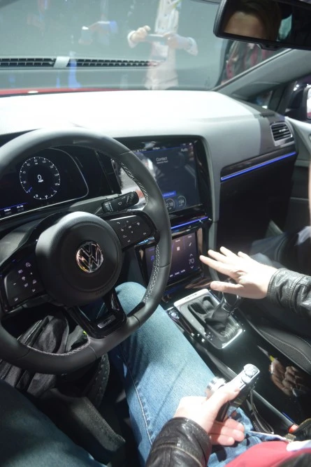 The Volkswagen Golf R Touch has a trio of digital displays (Photo: C.C. Weiss/Gizmag.com)