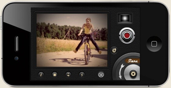 A sample image of the 8mm Vintage Camera app on an iPhone (not from the film)