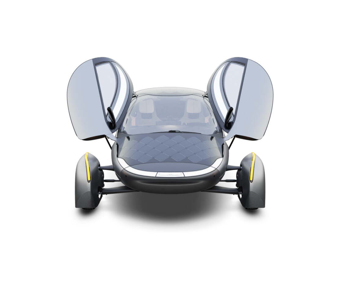 "Lambo" doors are a nice touch, though the drag coefficient goes up significantly with the doors open
