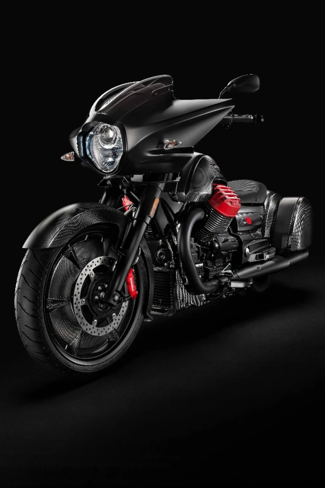 The Flying Fortress has a stealth look that comes from its sleek lines and blacked out color scheme