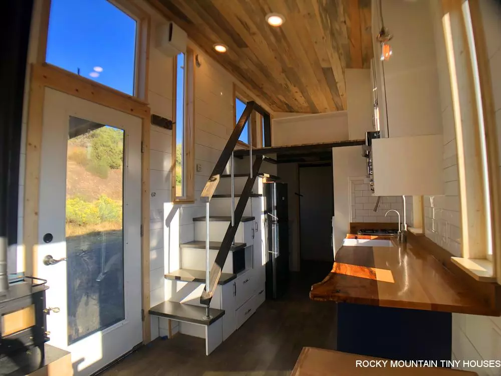 The Timberwolf 24' Tiny House's interior is fin