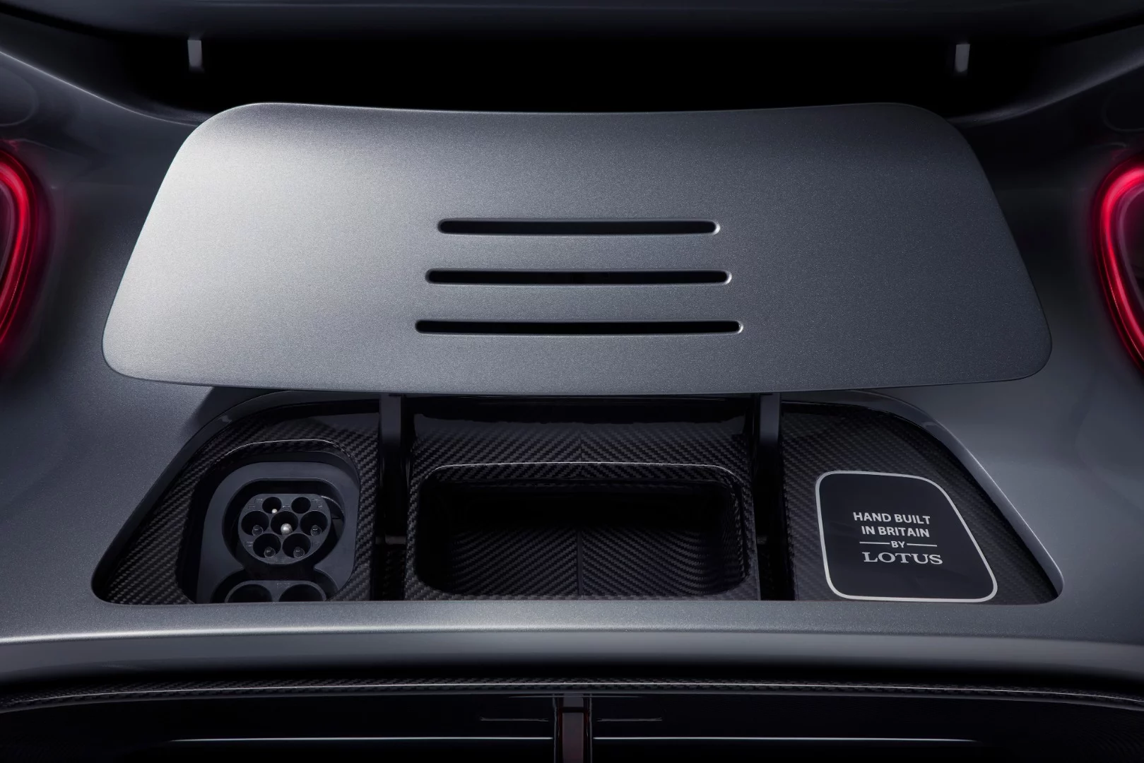 The Lotus Evija's retracting charge port flap