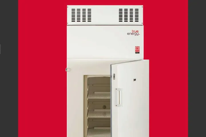 The True Energy Vaccine Refrigerator can keep its contents cold for ten days without power