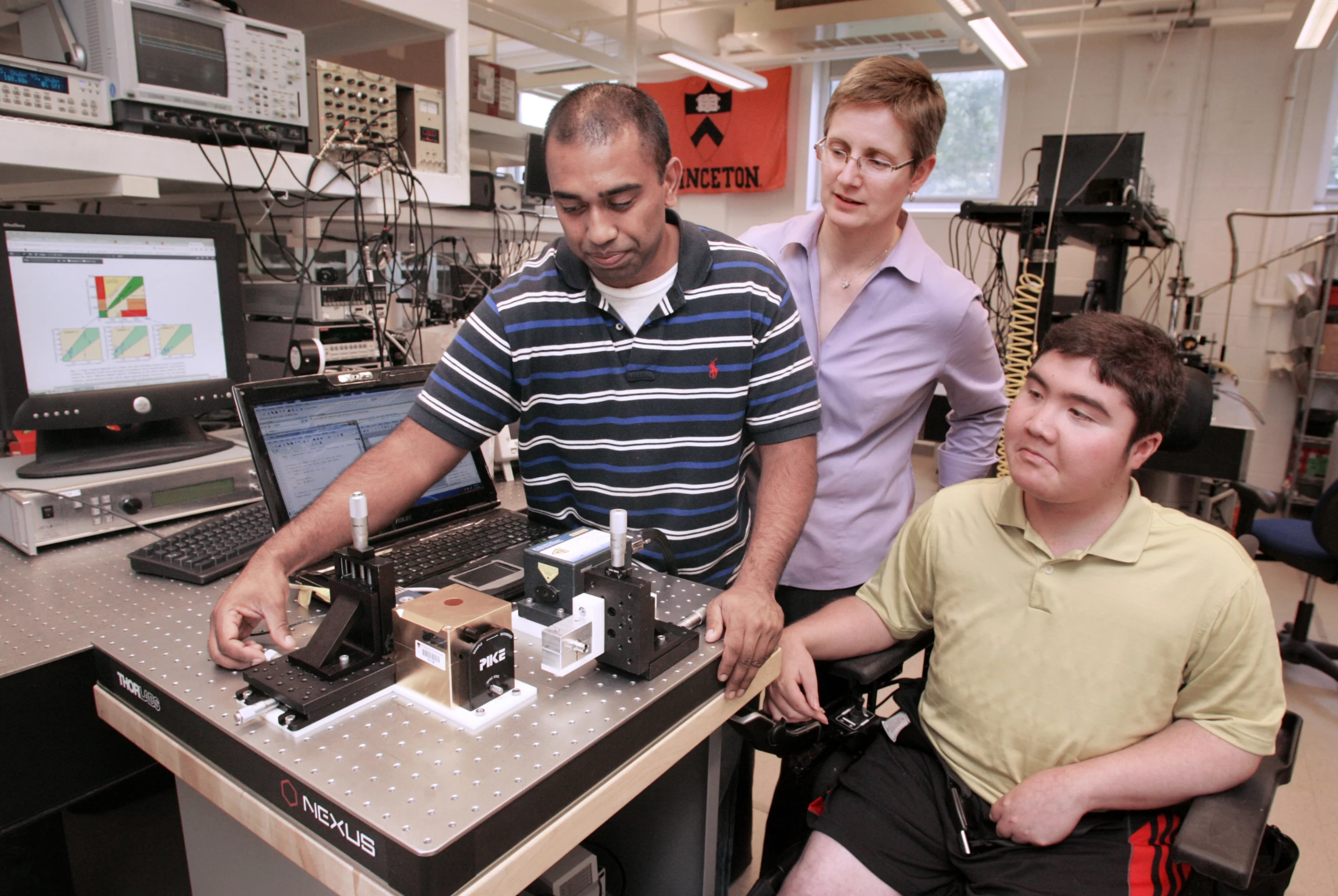 A new system developed at Princeton University allows diabetics to check blood glucose levels without a finger-prick test (Photo: Frank Wojciechowski)