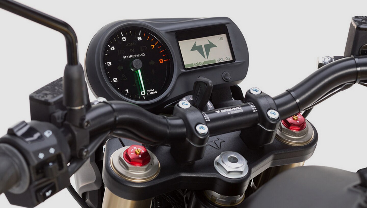 The 2014 Brammo Empulse has a new digital dashboard and a rev counter