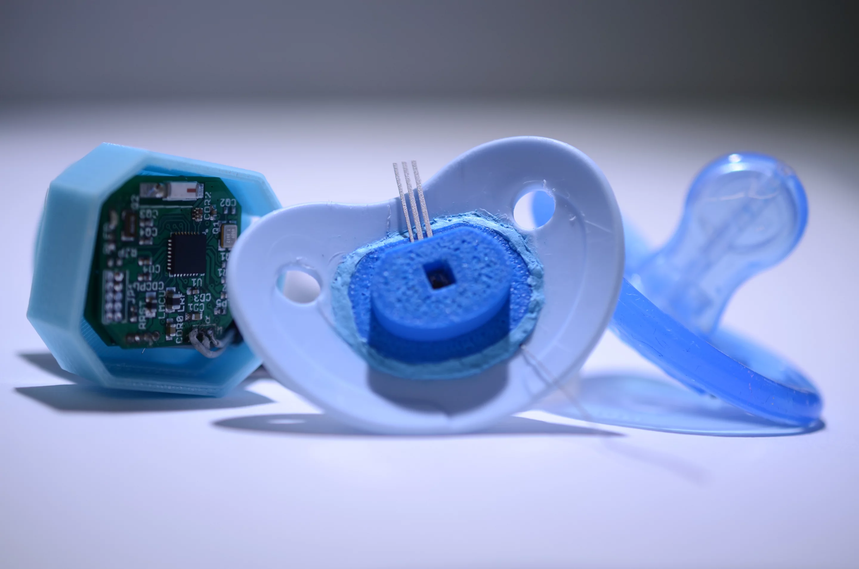Although not yet trialled on babies, the pacifier has been tested on diabetic adults