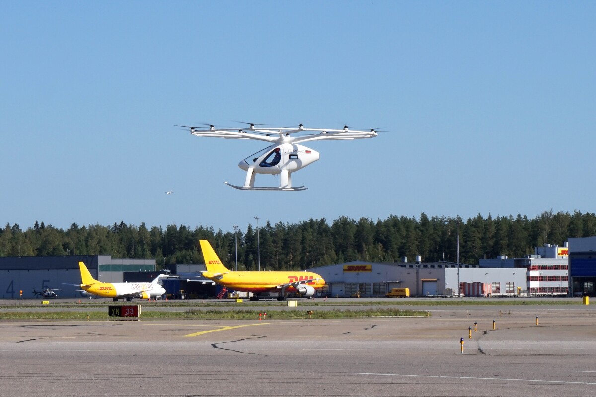 The company has another test flight for the Volocopter planned for mid-September in Stuttgart
