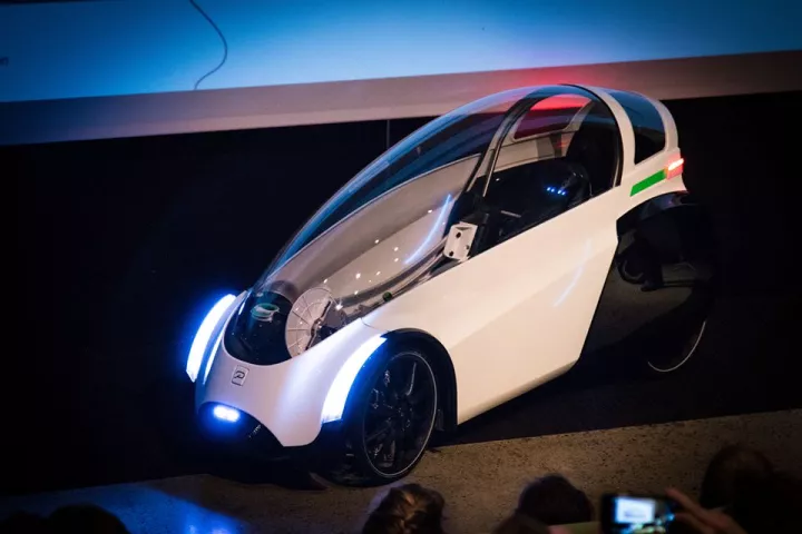 The Podbike T0, onstage at The Science Factory on Jan. 26th