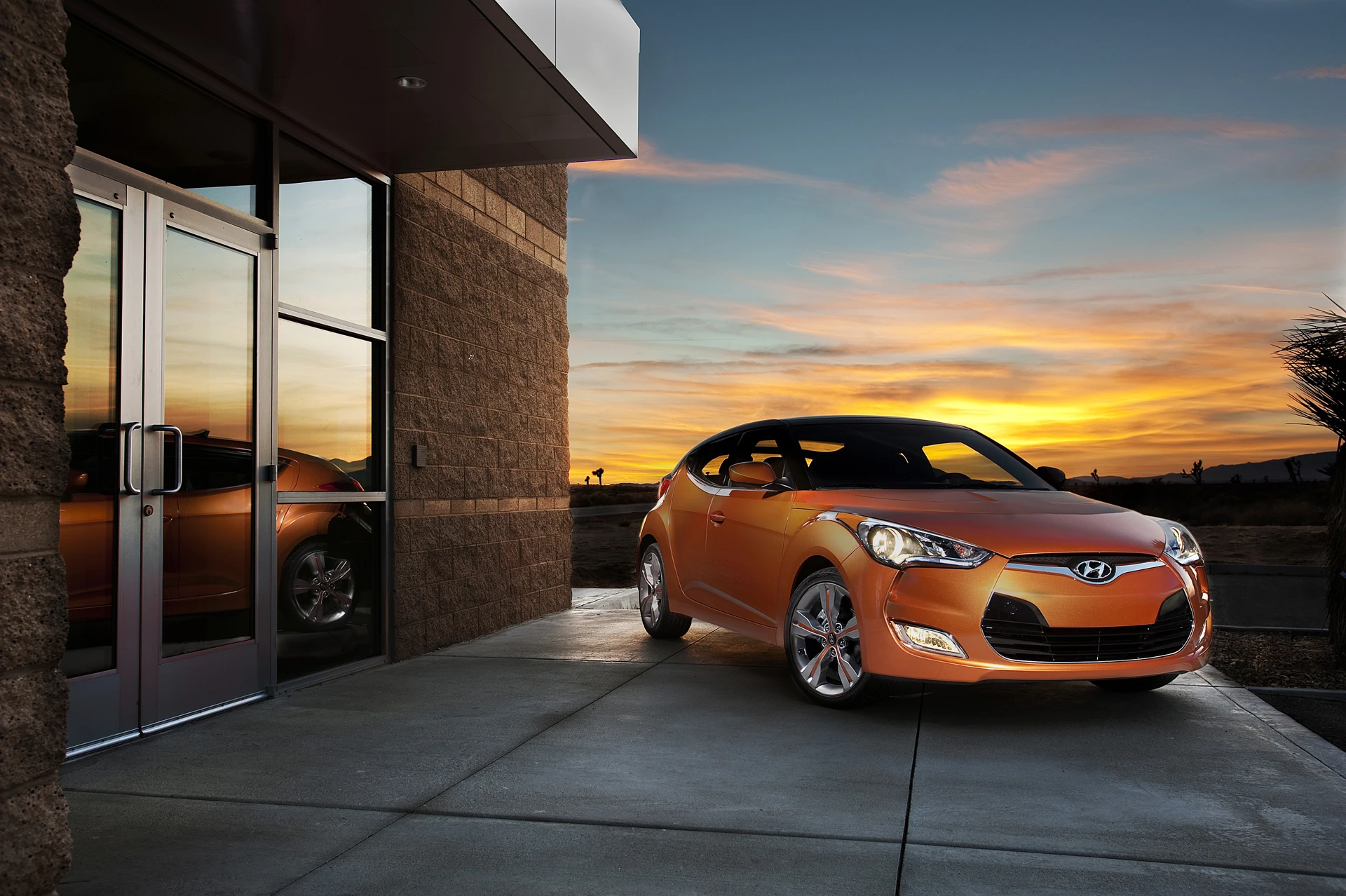 The Hyundai Veloster 3-door coupe