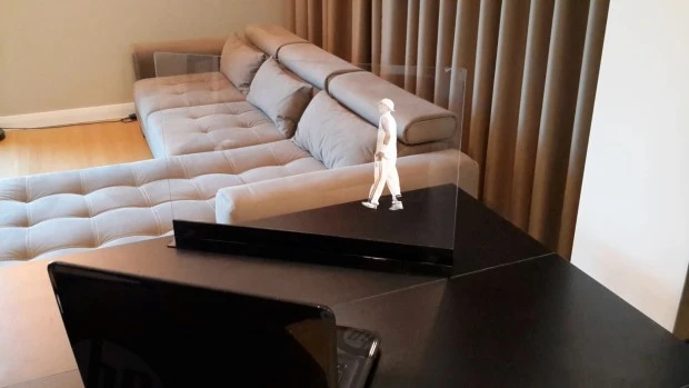 HoloVit recording sets and screens are designed to capture and display holograms projected from smartphones, tablets, laptops, or TVs