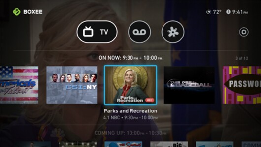 Boxee TV features a new interface