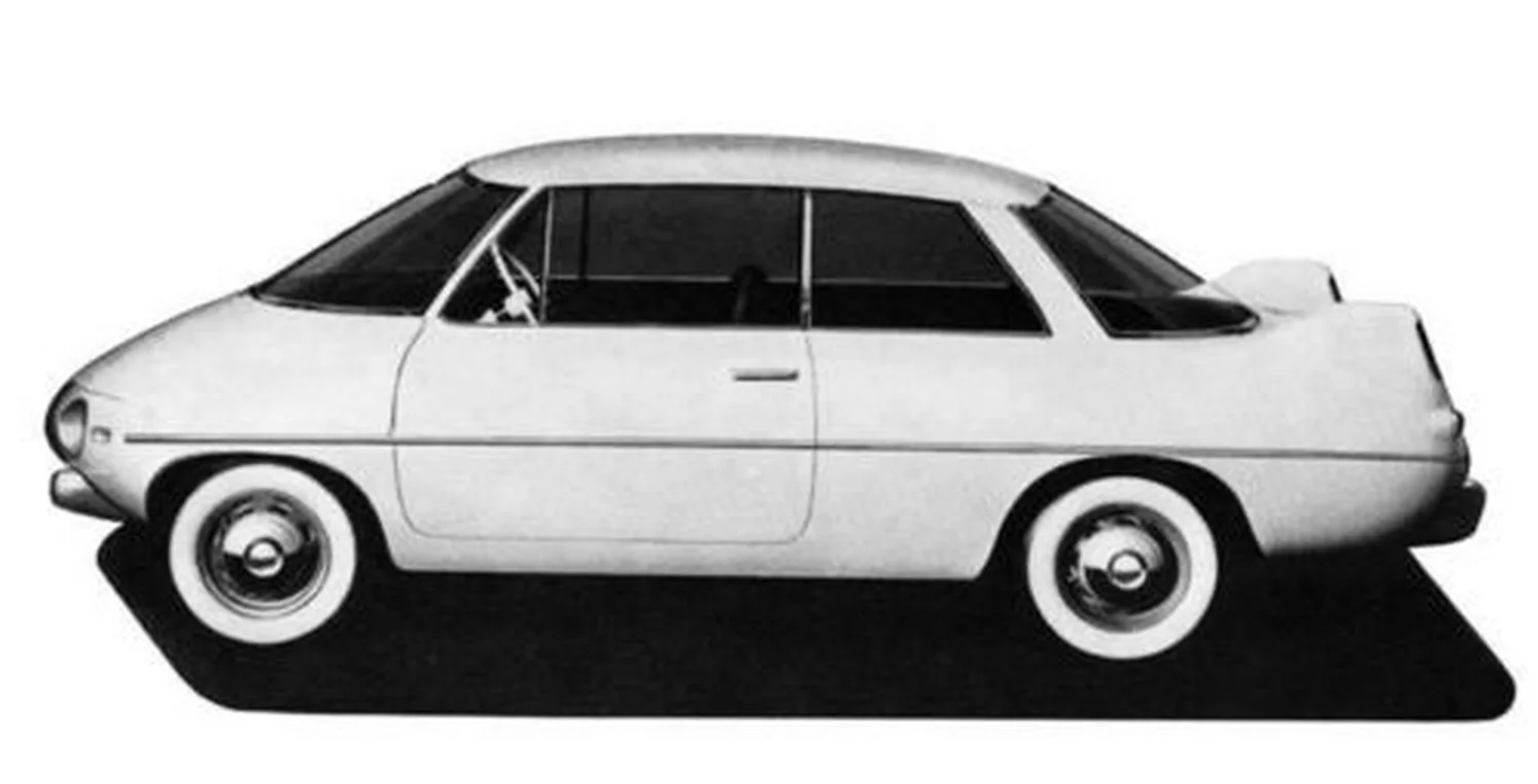 The Pf-Y of 1961 used many of the same styling cue and aerodynamic principals, but had been tamed by the reluctance of manufacturers to step outside the norm